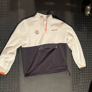 McLaren F1 X Gulf Half Zip Fleece Pullover XL
